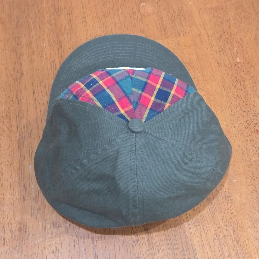 Boy Scouts of America Webelos Uniform Cap Kids SM/MD Olive Green Plaid